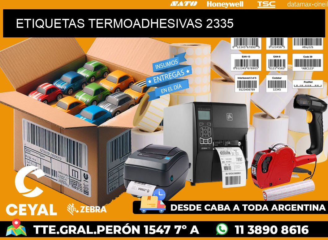 ETIQUETAS TERMOADHESIVAS 2335