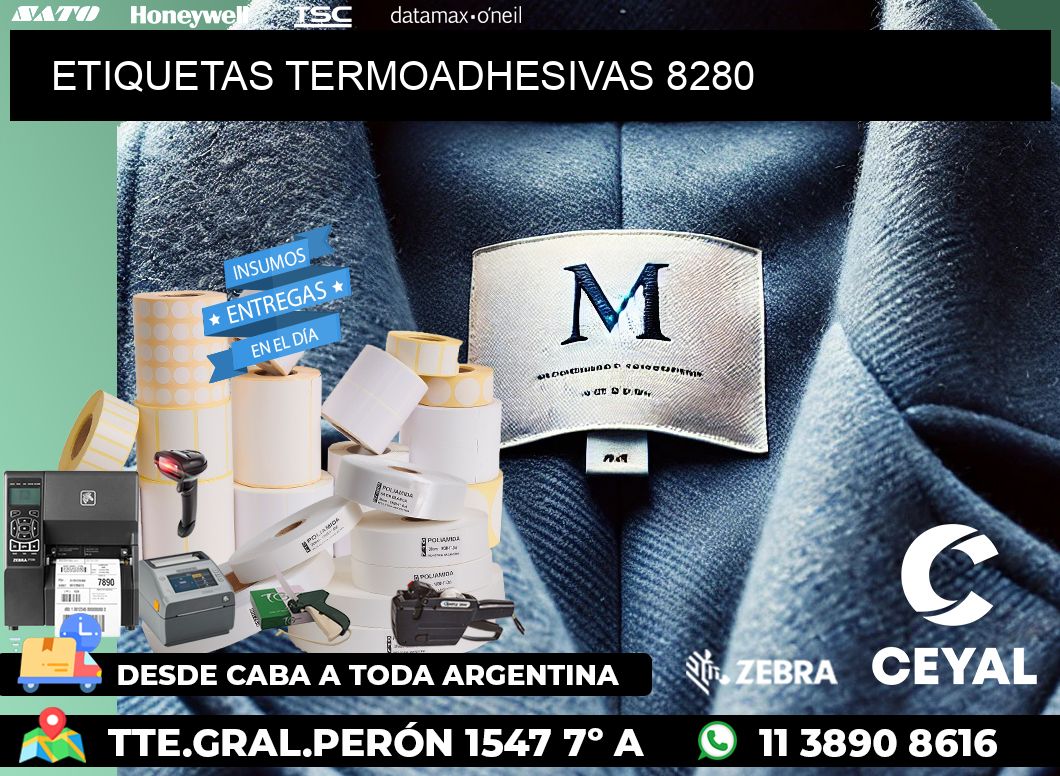 ETIQUETAS TERMOADHESIVAS 8280