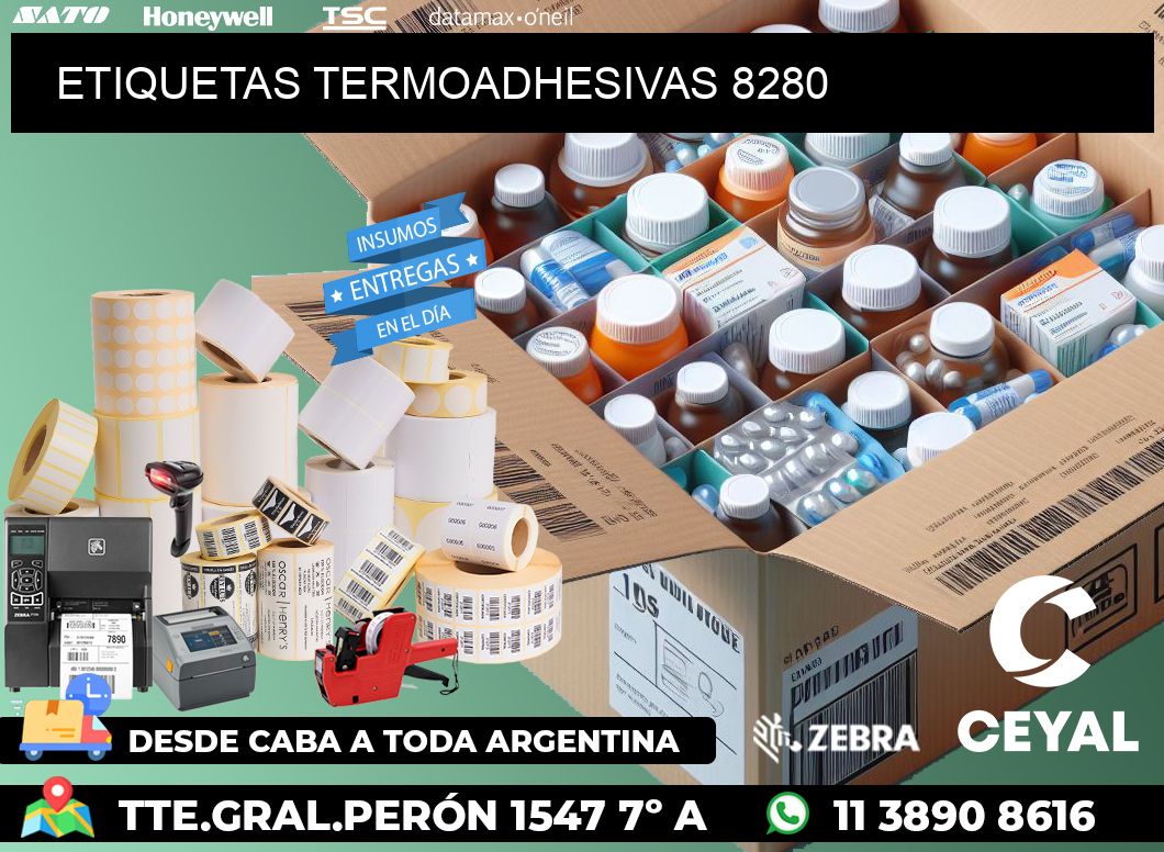 ETIQUETAS TERMOADHESIVAS 8280