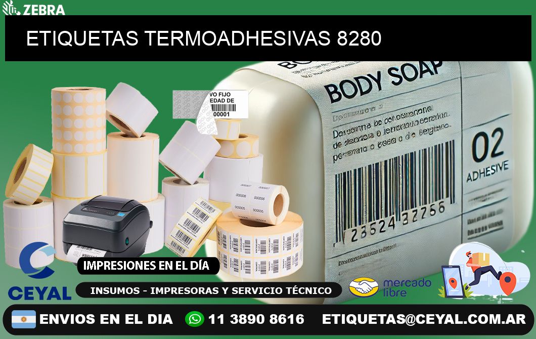 ETIQUETAS TERMOADHESIVAS 8280