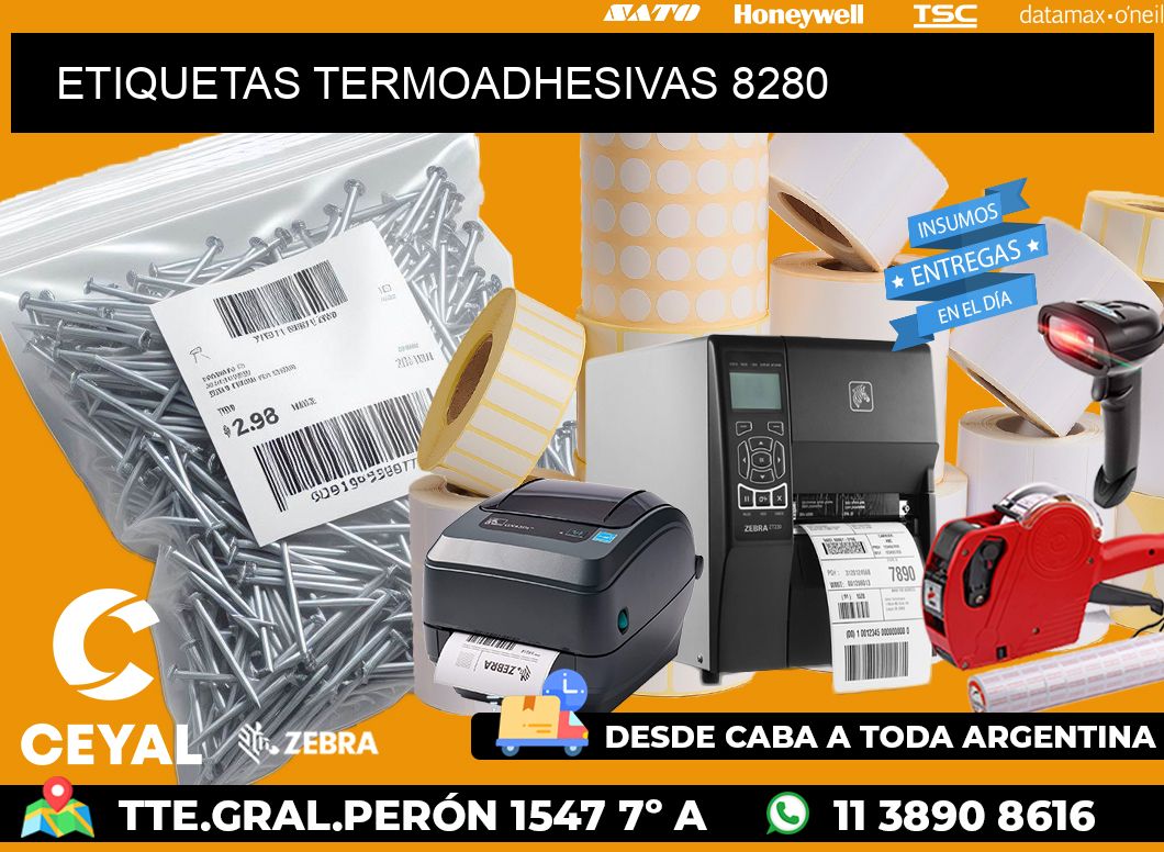 ETIQUETAS TERMOADHESIVAS 8280