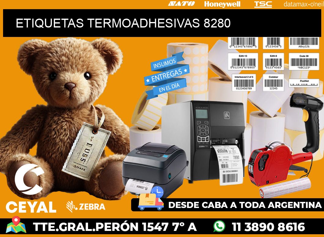 ETIQUETAS TERMOADHESIVAS 8280