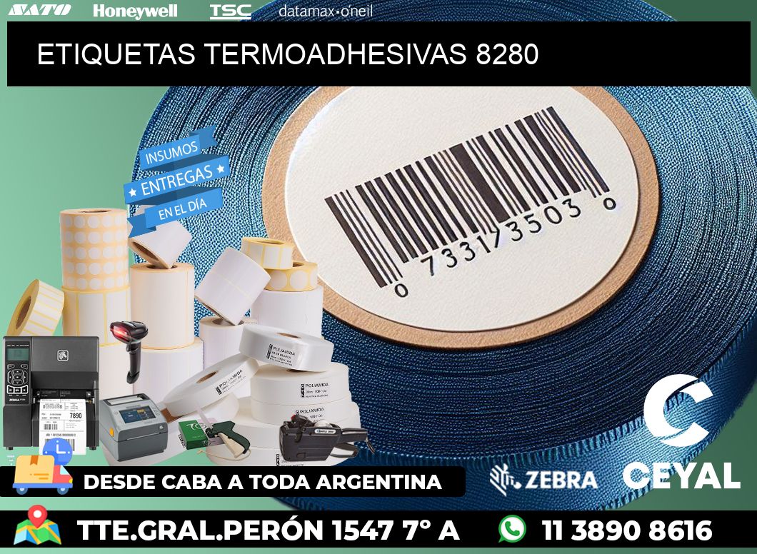 ETIQUETAS TERMOADHESIVAS 8280
