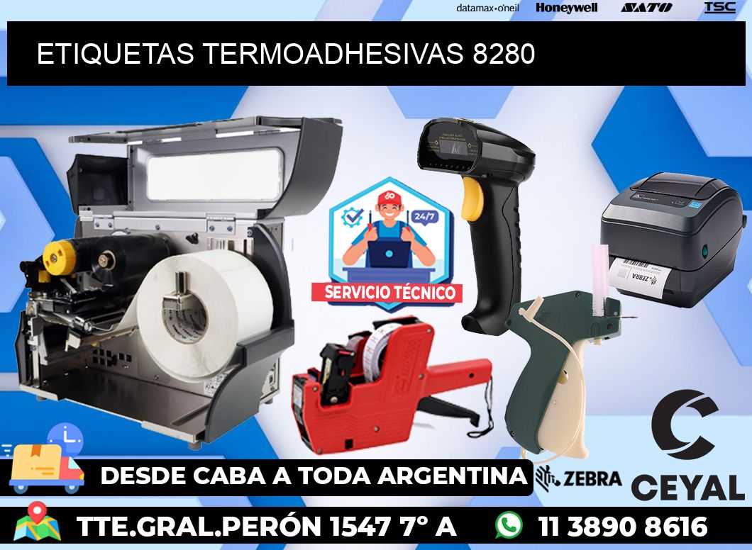 ETIQUETAS TERMOADHESIVAS 8280