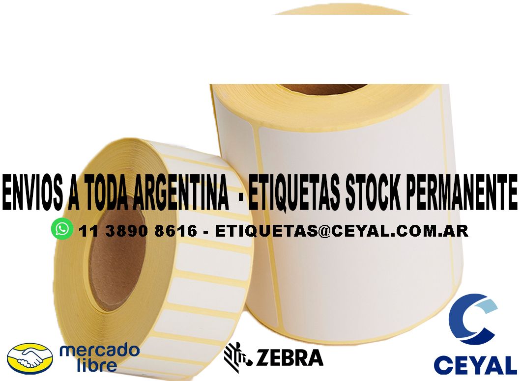 ETIQUETAS TROQUELADAS MERCADOLIBRE 69 x 22