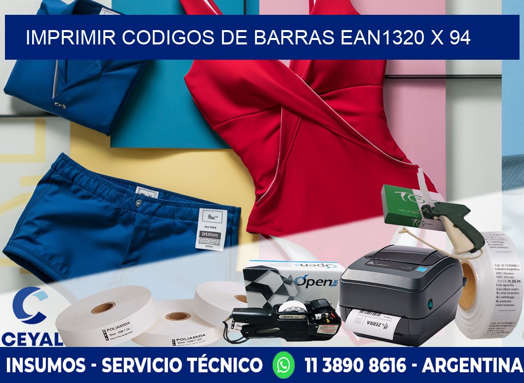 IMPRIMIR CODIGOS DE BARRAS EAN1320 x 94