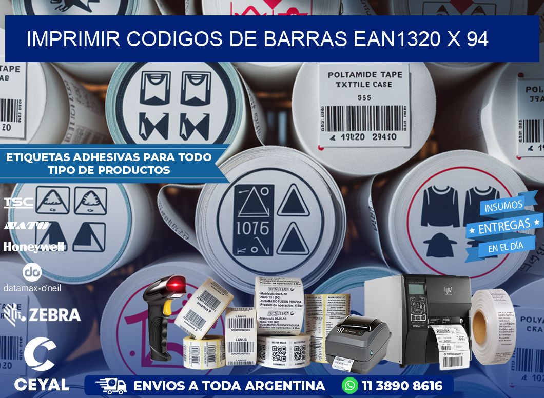 IMPRIMIR CODIGOS DE BARRAS EAN1320 x 94