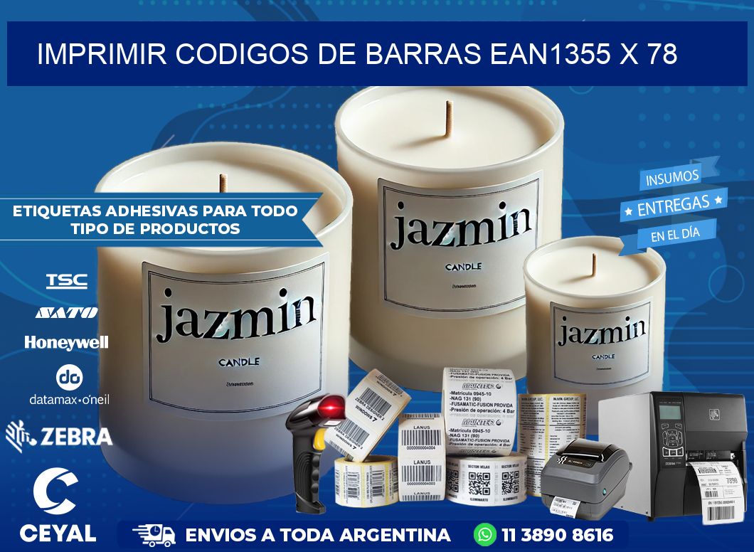 IMPRIMIR CODIGOS DE BARRAS EAN1355 x 78
