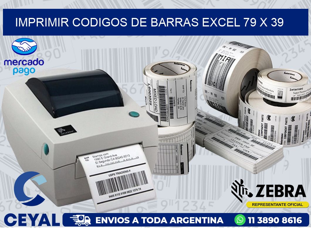 IMPRIMIR CODIGOS DE BARRAS EXCEL 79 x 39