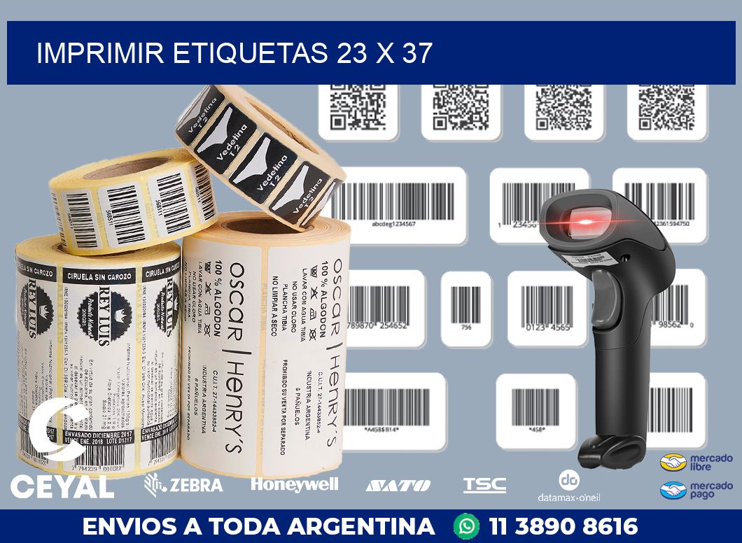 IMPRIMIR ETIQUETAS 23 x 37