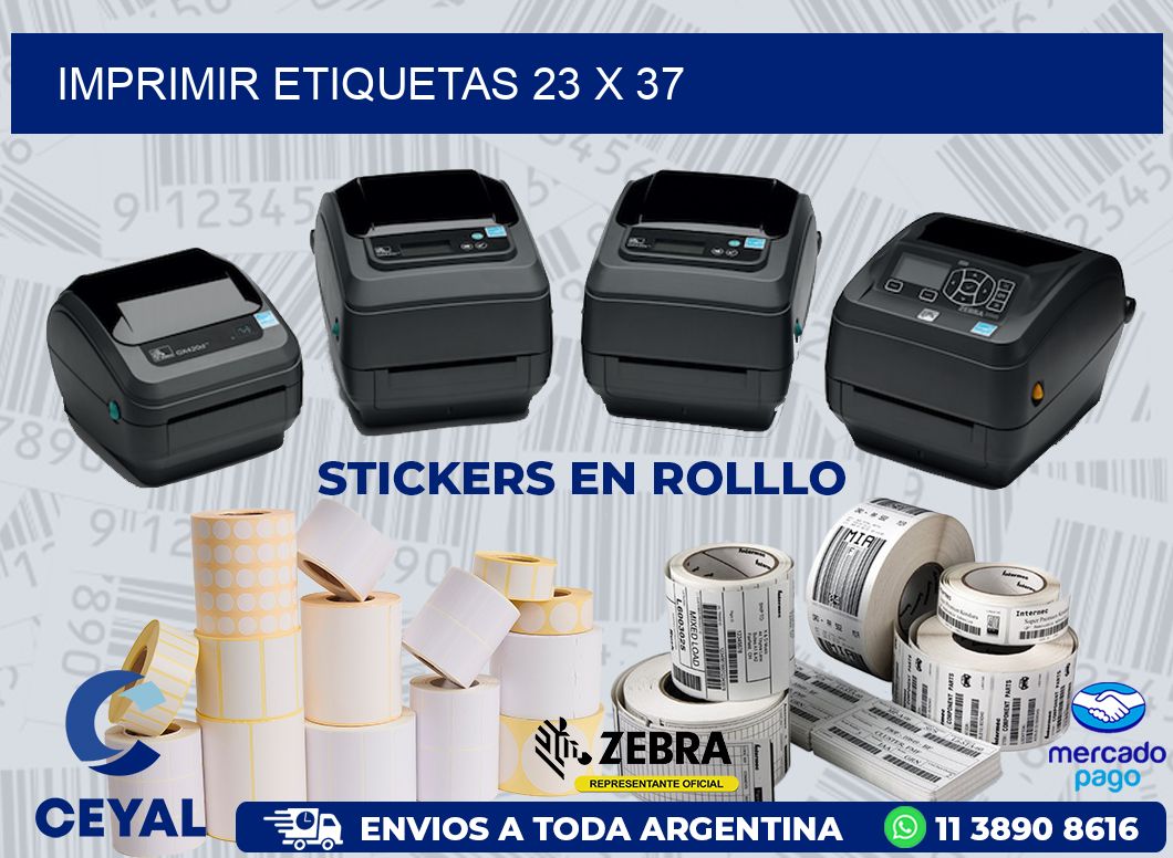 IMPRIMIR ETIQUETAS 23 x 37