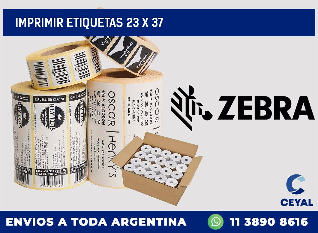 IMPRIMIR ETIQUETAS 23 x 37
