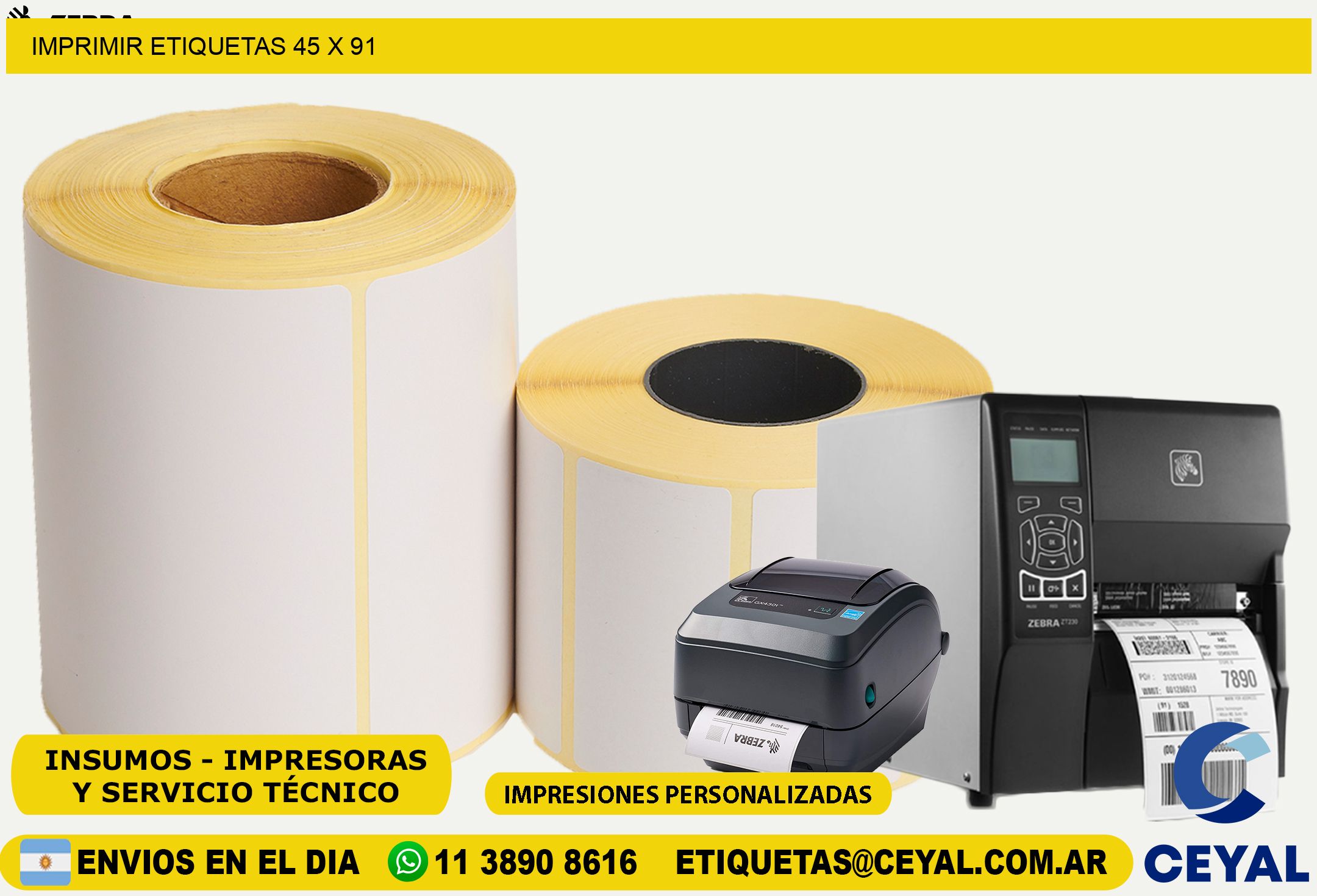 IMPRIMIR ETIQUETAS 45 x 91