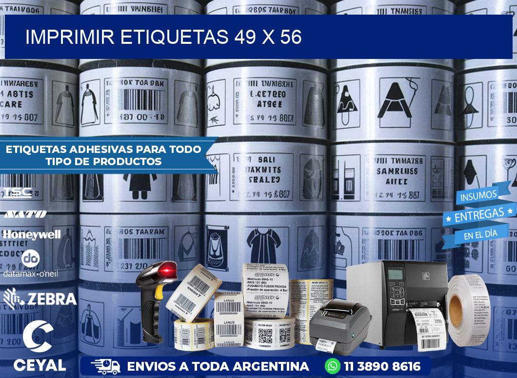IMPRIMIR ETIQUETAS 49 x 56