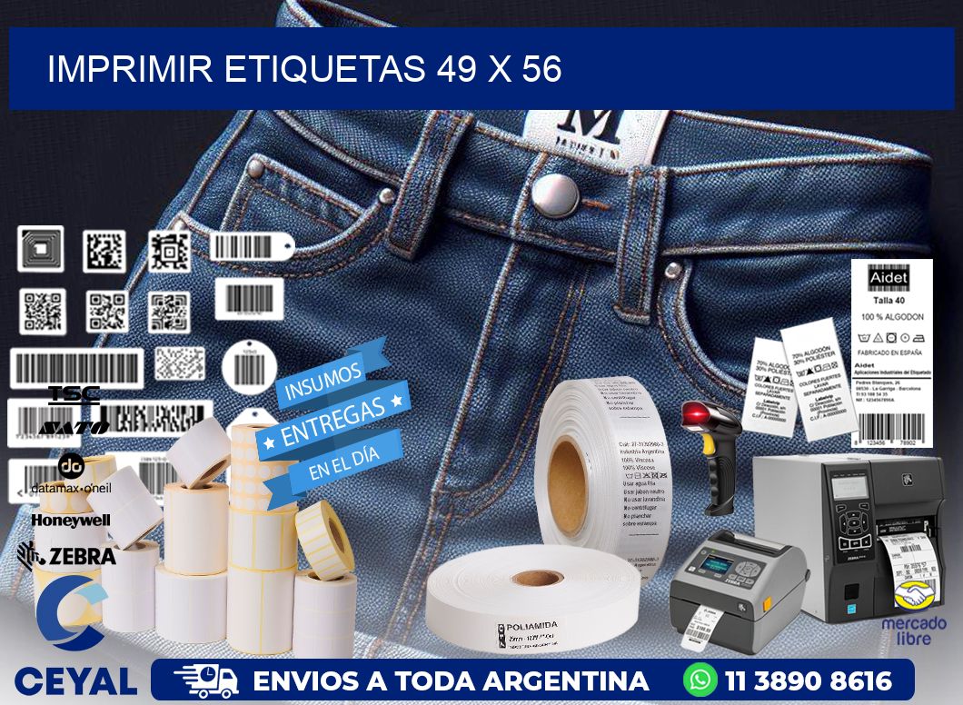 IMPRIMIR ETIQUETAS 49 x 56