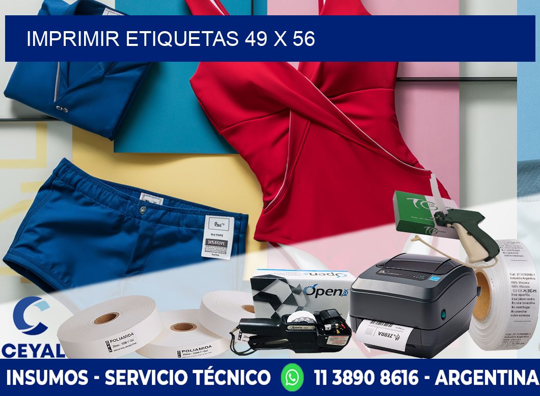 IMPRIMIR ETIQUETAS 49 x 56