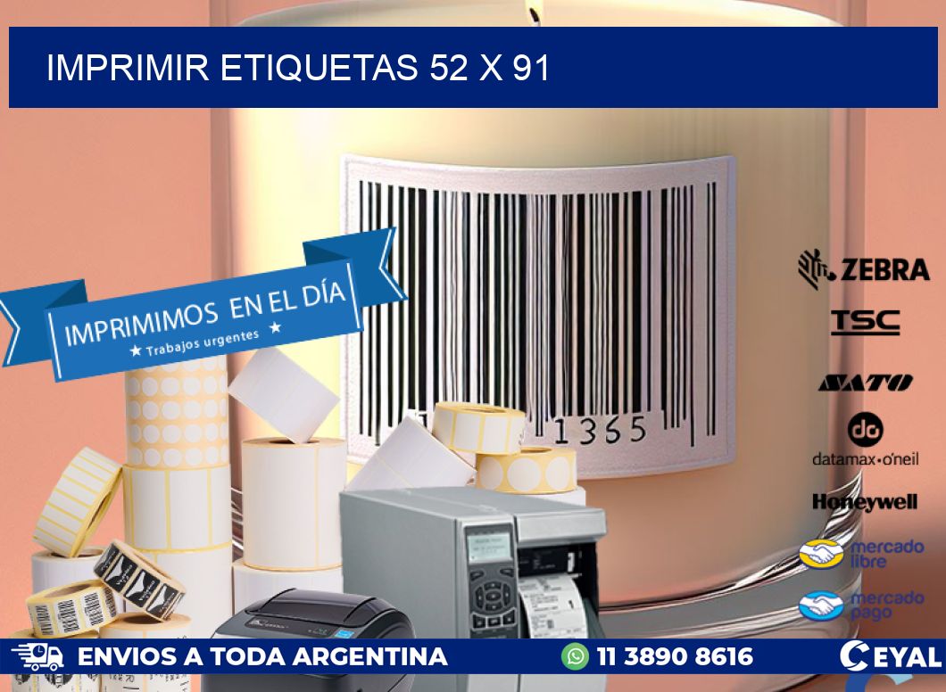 IMPRIMIR ETIQUETAS 52 x 91