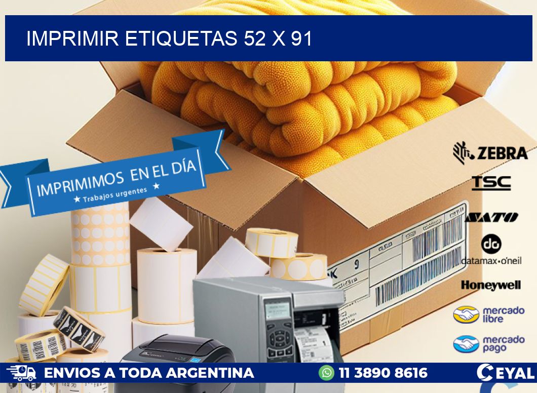 IMPRIMIR ETIQUETAS 52 x 91
