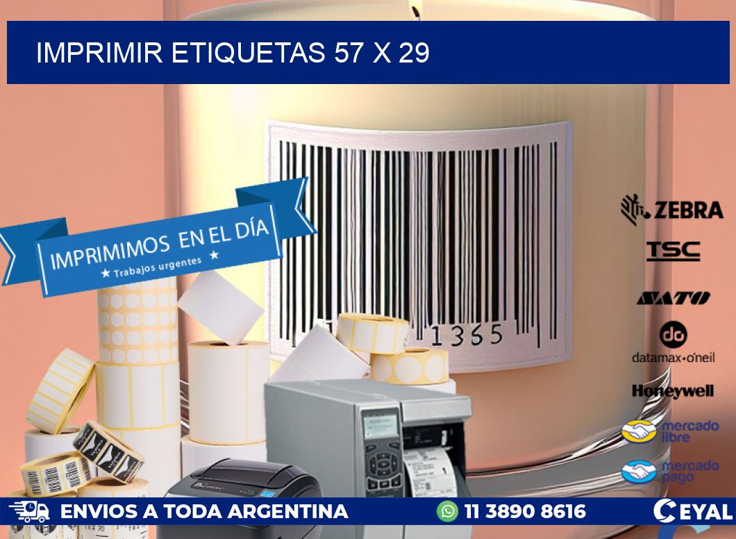 IMPRIMIR ETIQUETAS 57 x 29