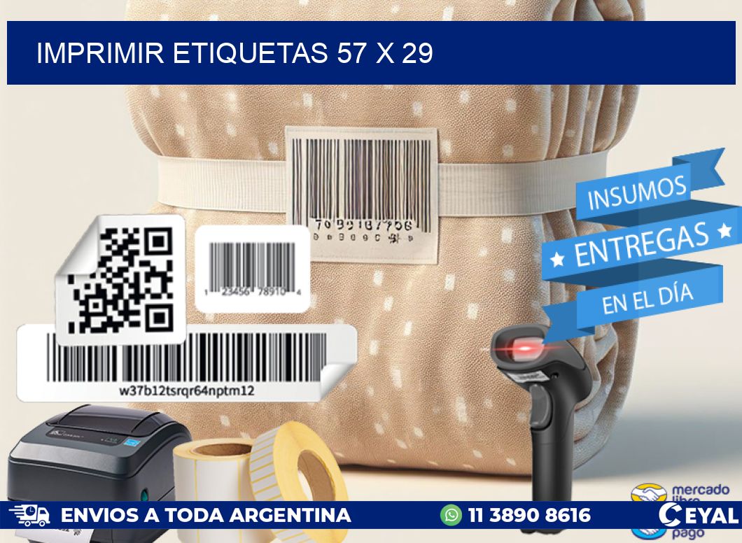 IMPRIMIR ETIQUETAS 57 x 29