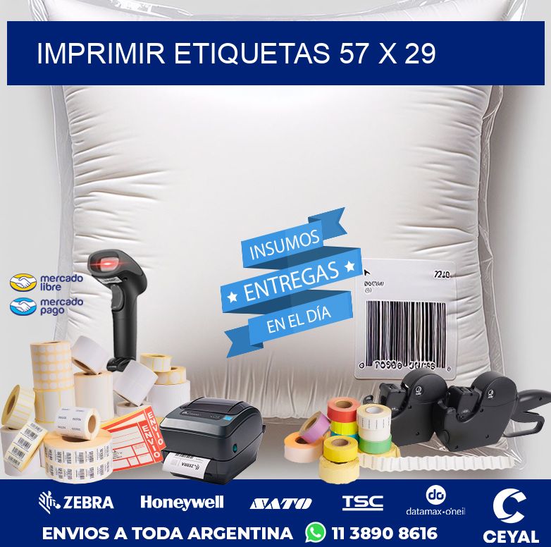 IMPRIMIR ETIQUETAS 57 x 29