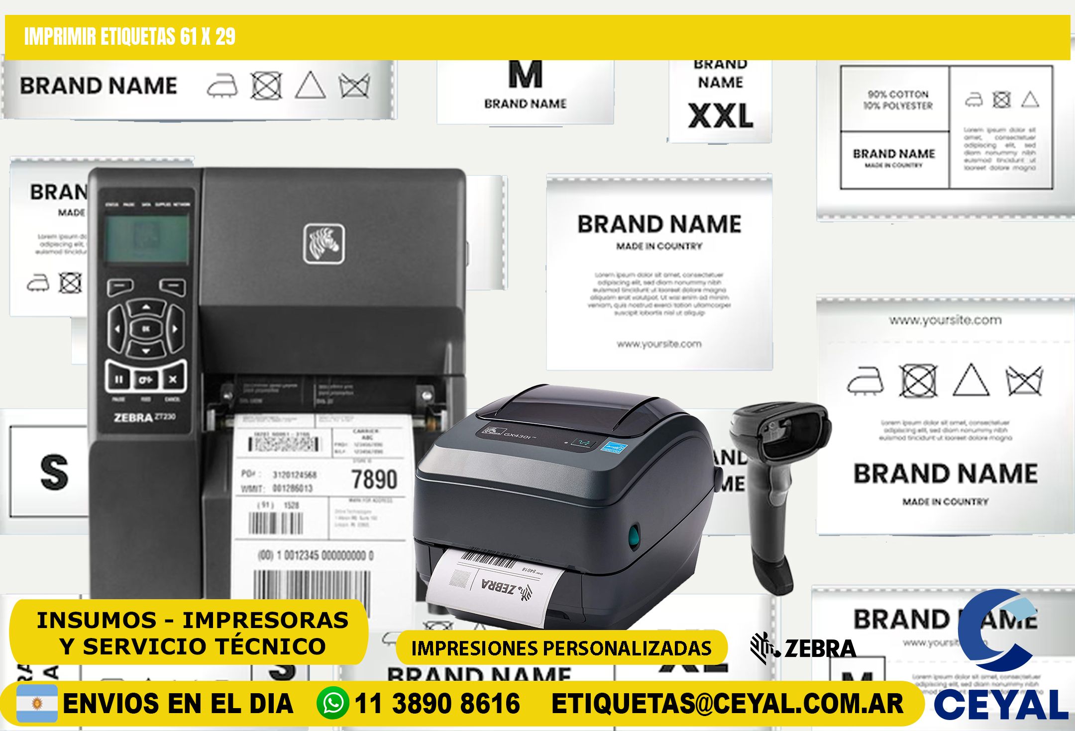 IMPRIMIR ETIQUETAS 61 x 29