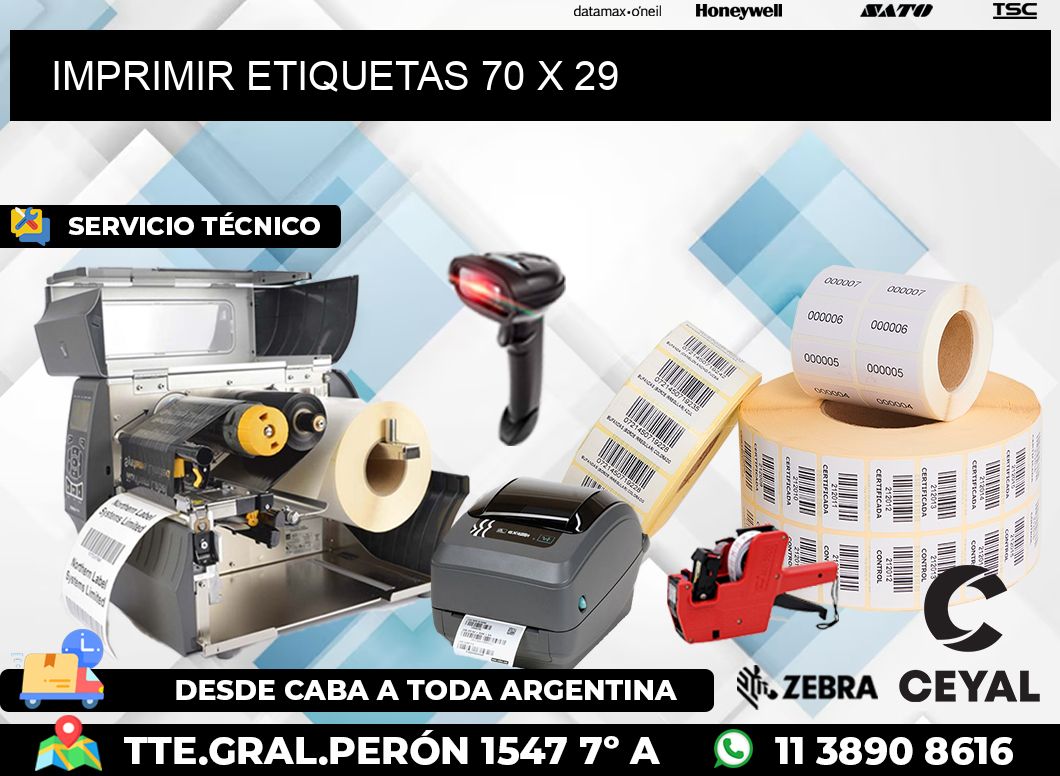 IMPRIMIR ETIQUETAS 70 x 29