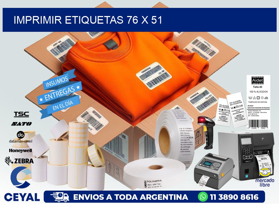IMPRIMIR ETIQUETAS 76 x 51