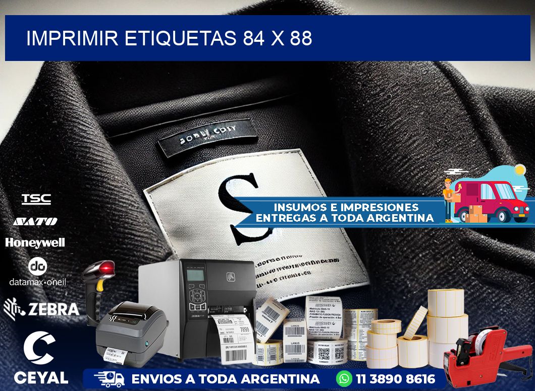 IMPRIMIR ETIQUETAS 84 x 88