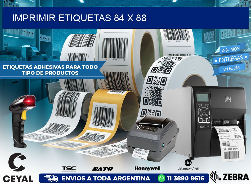 IMPRIMIR ETIQUETAS 84 x 88