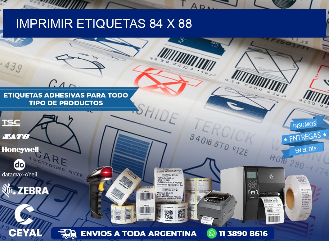 IMPRIMIR ETIQUETAS 84 x 88