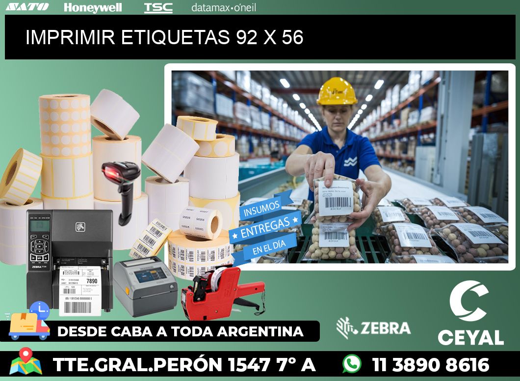 IMPRIMIR ETIQUETAS 92 x 56