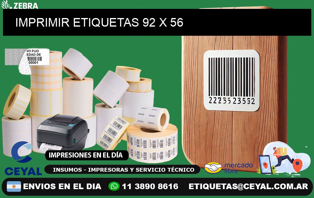 IMPRIMIR ETIQUETAS 92 x 56