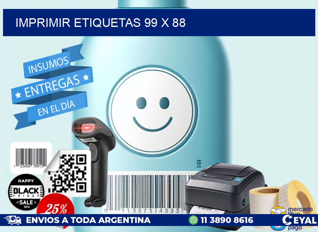 IMPRIMIR ETIQUETAS 99 x 88