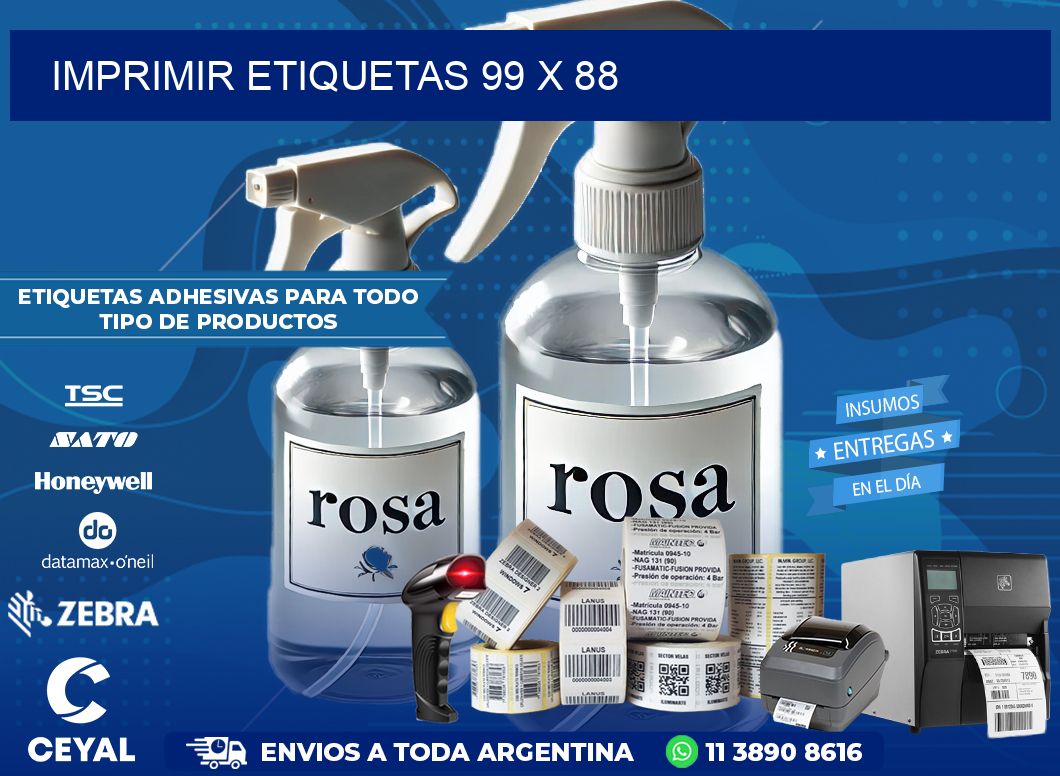 IMPRIMIR ETIQUETAS 99 x 88