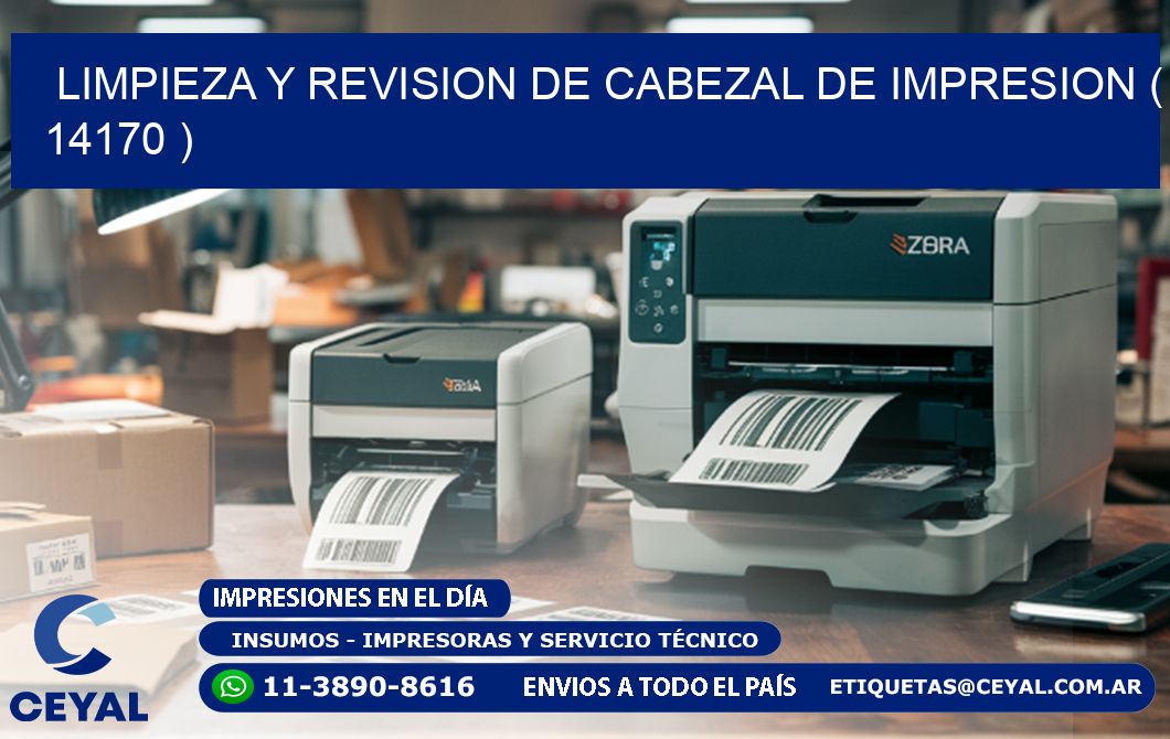 LIMPIEZA Y REVISION DE CABEZAL DE IMPRESION ( 14170 )