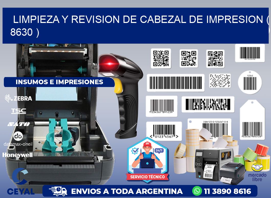 LIMPIEZA Y REVISION DE CABEZAL DE IMPRESION ( 8630 )