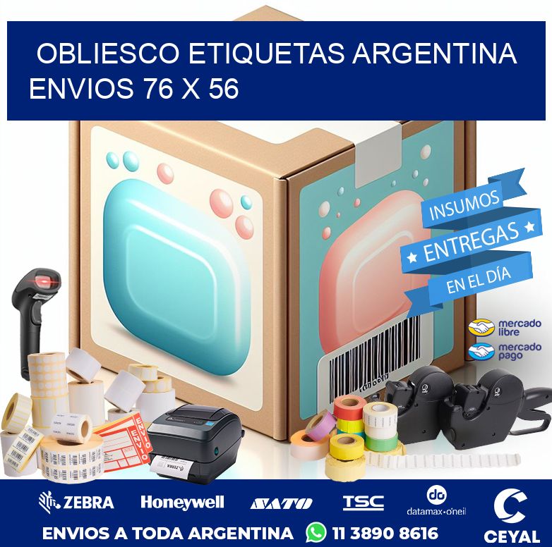 OBLIESCO ETIQUETAS ARGENTINA ENVIOS 76 x 56