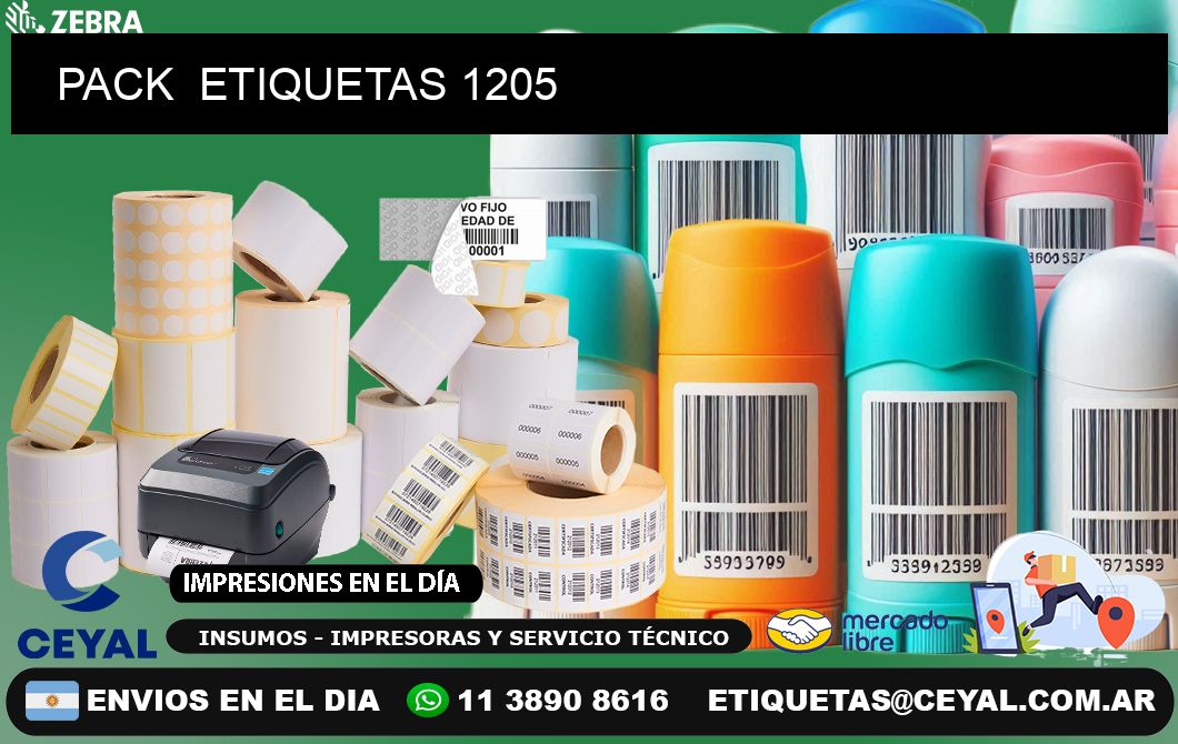 PACK ETIQUETAS 1205