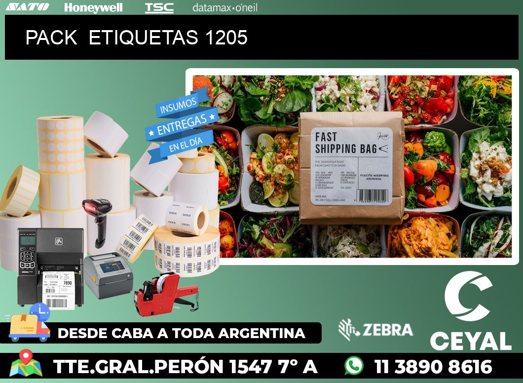 PACK ETIQUETAS 1205