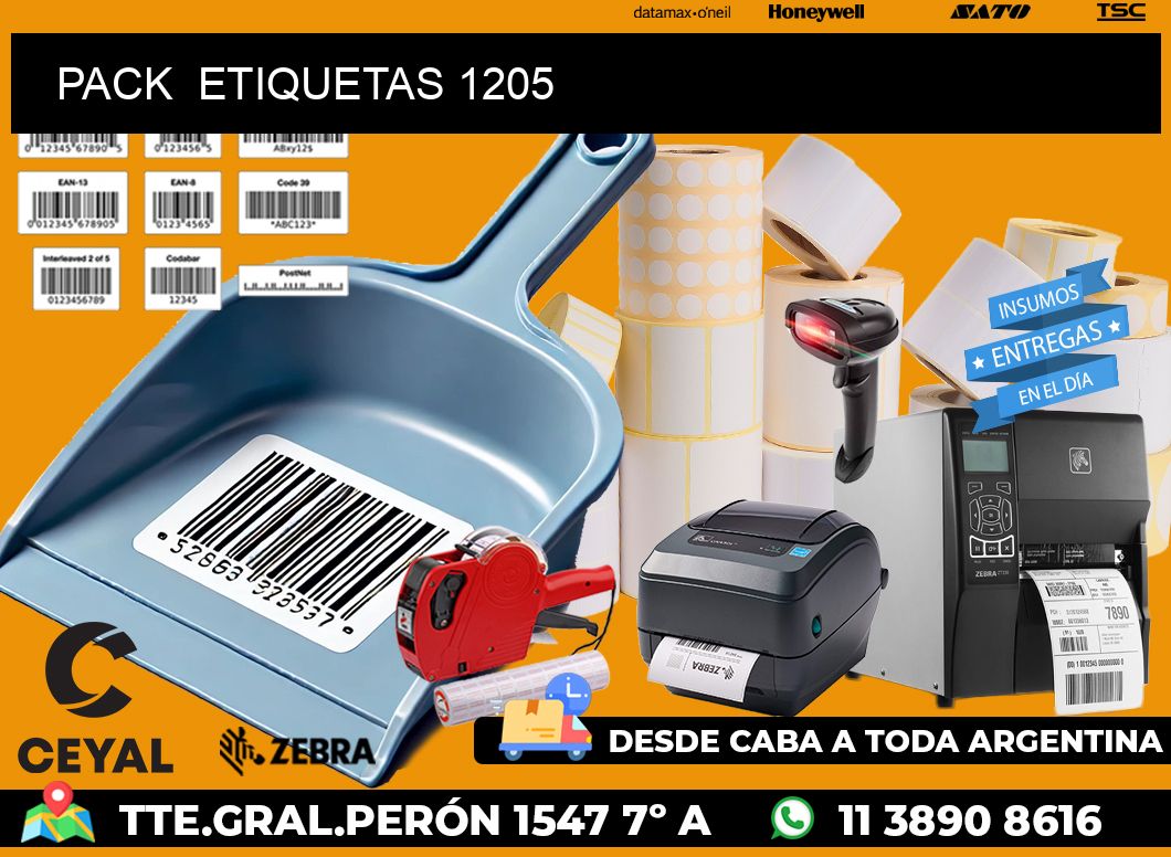 PACK ETIQUETAS 1205