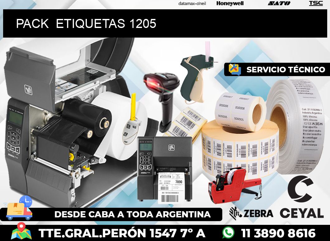 PACK ETIQUETAS 1205