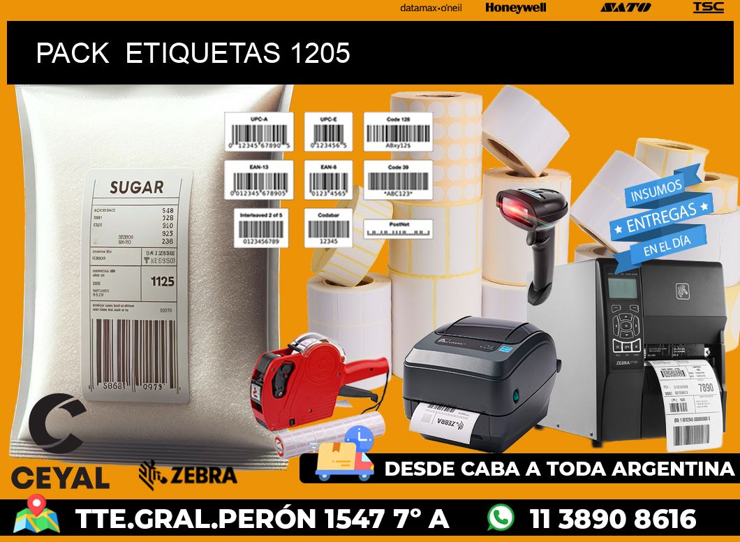 PACK ETIQUETAS 1205
