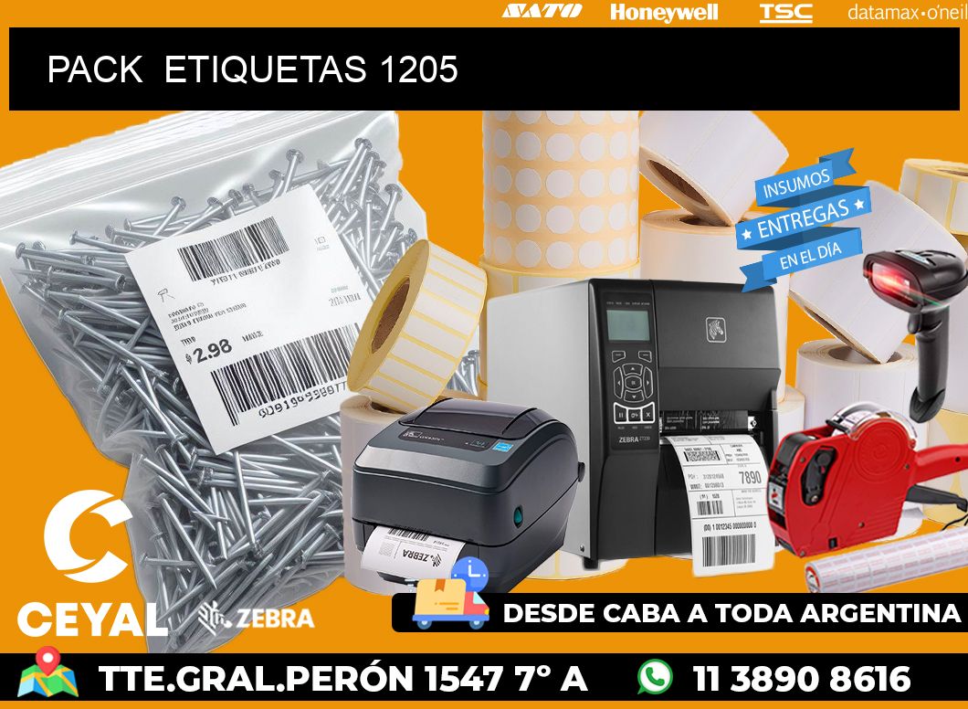 PACK ETIQUETAS 1205