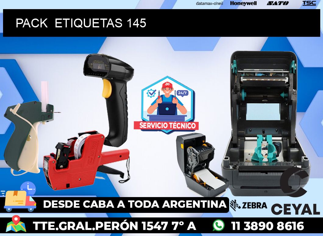 PACK  ETIQUETAS 145