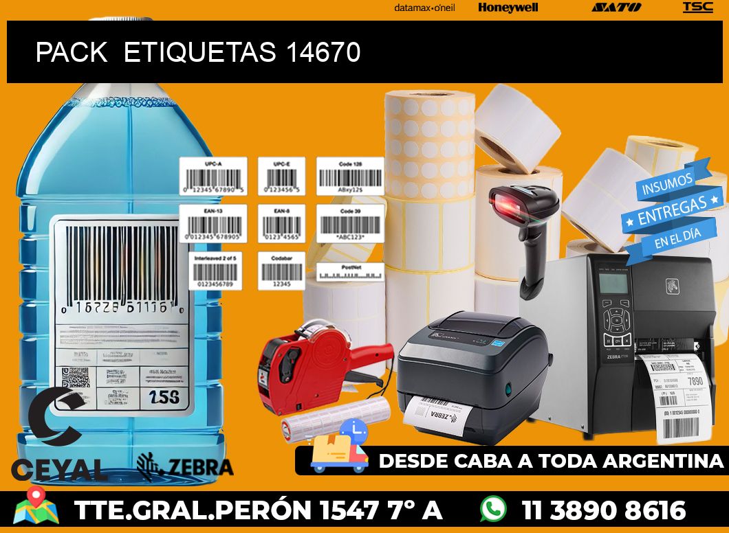 PACK ETIQUETAS 14670