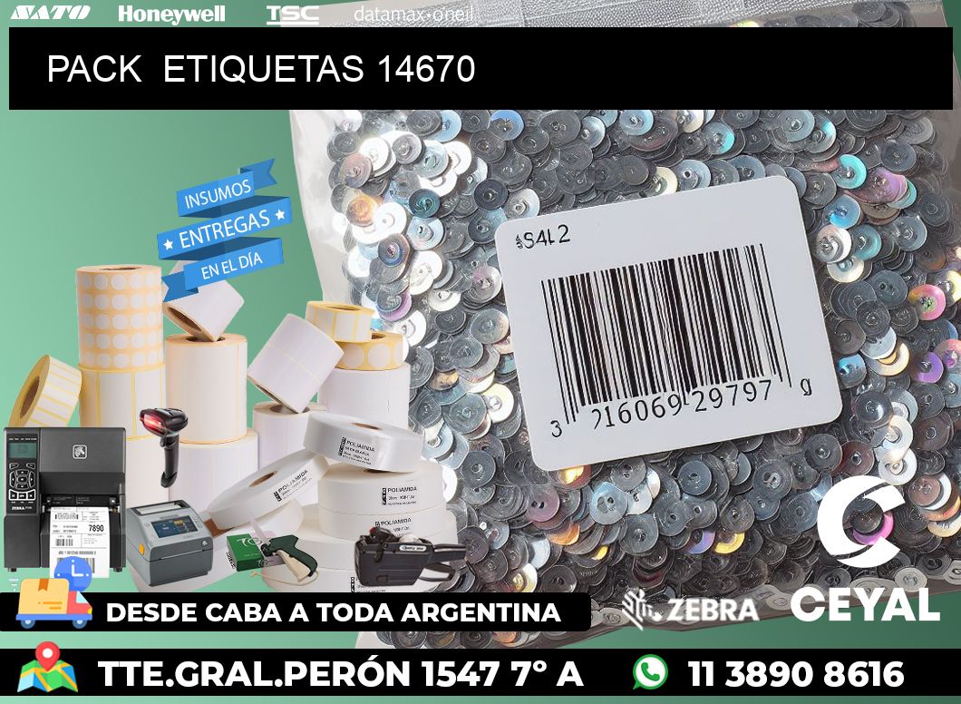 PACK ETIQUETAS 14670