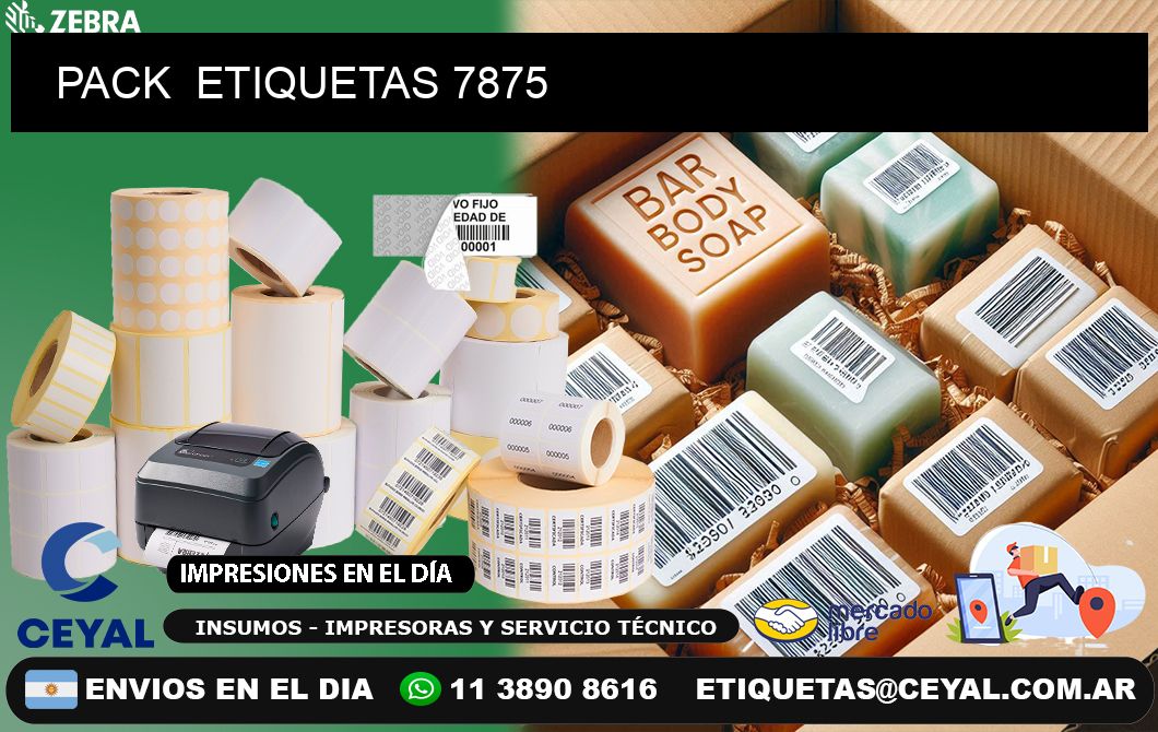 PACK  ETIQUETAS 7875