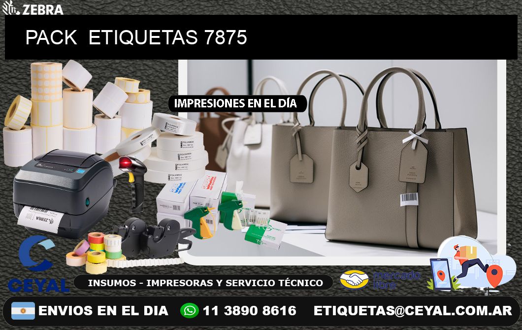 PACK  ETIQUETAS 7875