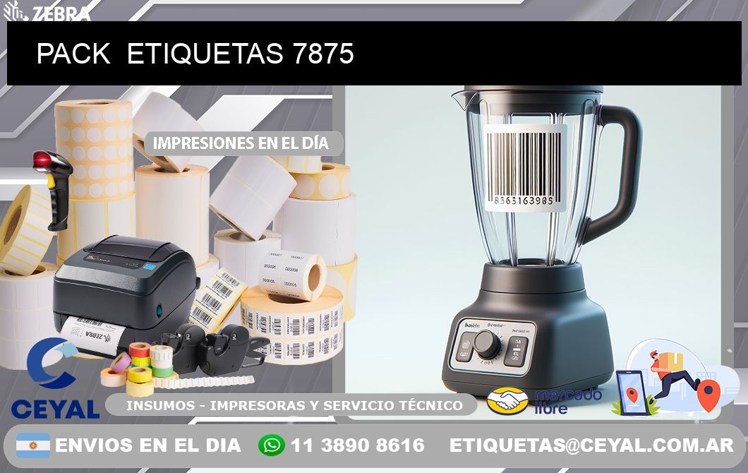 PACK  ETIQUETAS 7875